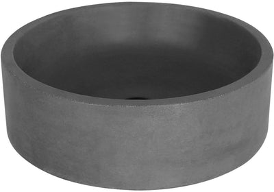 Differnz marba lavabo rond 42x13 béton gris foncé