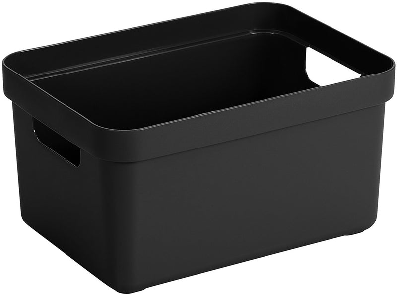 Sunware sigma home boîte de rangement 13l - 35x24,6x18,3 cm - noir