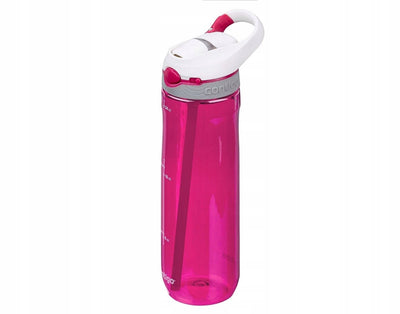 Bouteille d'eau Contigo Ashland à bec automatique avec paille | grande gourde sans BPA de 720 ml | bouteille de sport | gourde étanche | idéal pour l'école, la salle de sport, le vélo, la course, la marche | sangria