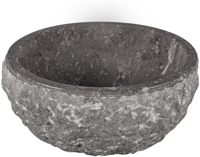 Lavabo Differnz asti - 38 cm - pierre naturelle polie - gris