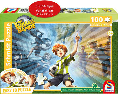 Schmidt - puzzle - le gang de football, esprit combatif, - la bande de fussball - 150 pièces - enfants - à partir de 6 ans