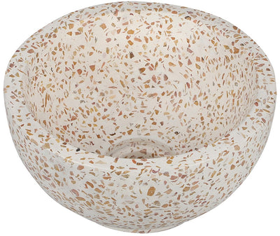 Lavabo Differnz boomer - 21x12cm - rond - terrazzo - beige