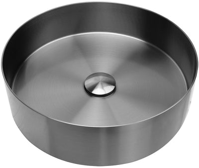 Differnz lavabo 40x40x11cm acier inoxydable gunmetal