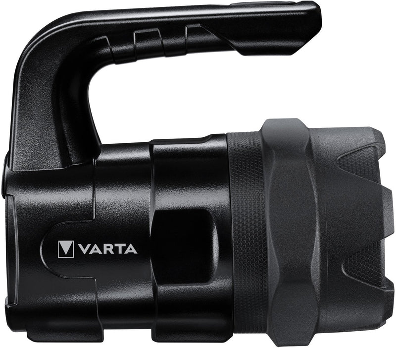 Lampe de poche Varta Indestructible BL20 Pro - 400 lumens - portée lumineuse de 400 mètres - avec 6 piles AA - IP54 résistante aux éclaboussures - résistante aux chutes jusqu'à 4 mètres