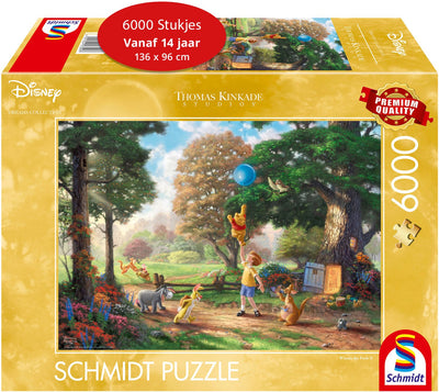 Schmidt - puzzle - disney, winnie pooh - winnie l'ourson - thomas kinkade studios - 6000 pièces - adultes - à partir de 14 ans