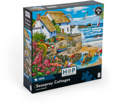 Maison des puzzles puzzle cottages aux embruns marins 1000 pièces
