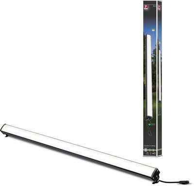 Paulmann plug Shine LED lampe de sol cadre lumineux IP67 allongé 856x58 mm 3000K 8,1W 660LM 24V anthracite aluminium moulé sous pression