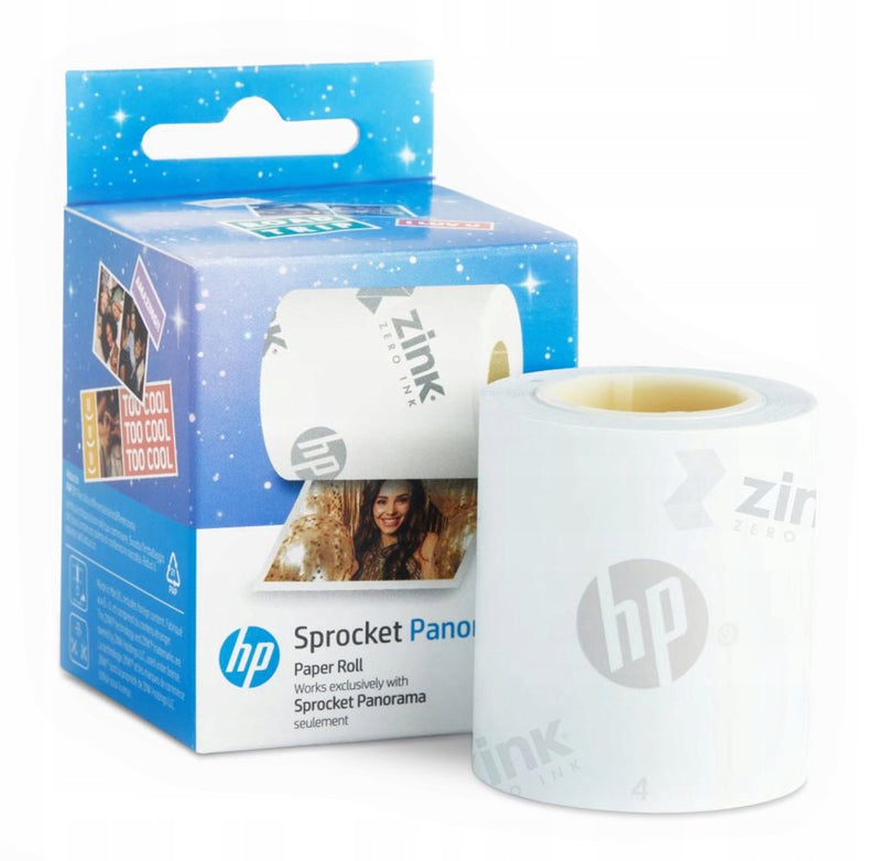 Hp - papier pour 500 panoramas - impression instantanée - papier d'impression - 54 impressions - créez des photos couleur de 0,5 à 2 pouces de long