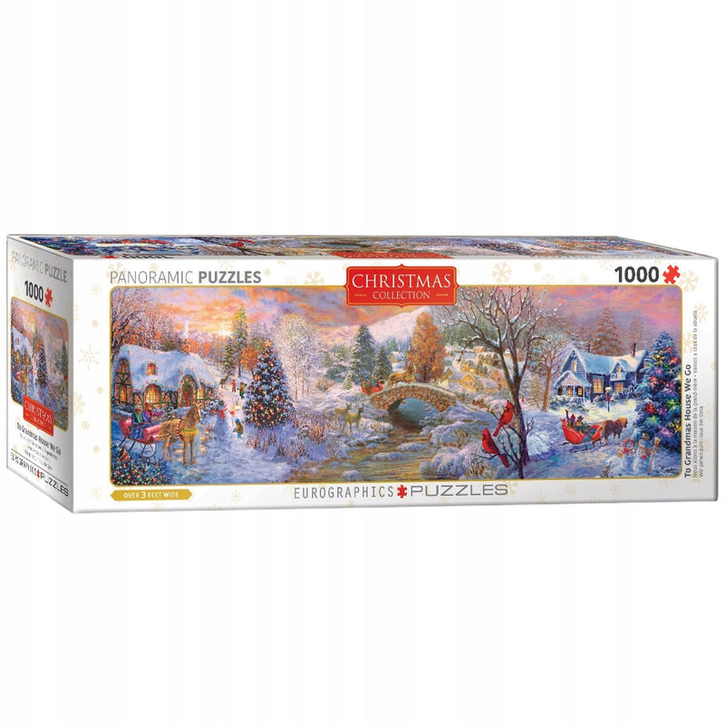 Eurographics - chez grand-mère, nous allons - 1000 pièces 96×32cm (l×h) - puzzle panoramique