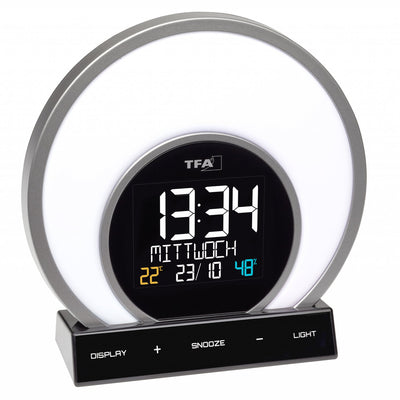 Tfa dostmann tfa soluna réveil lumineux multifonctionnel