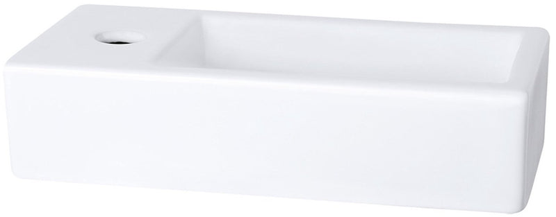 Fontaine Helios Differnz - gauche - 37,5 x 18,5 x 9 cm - céramique - blanc