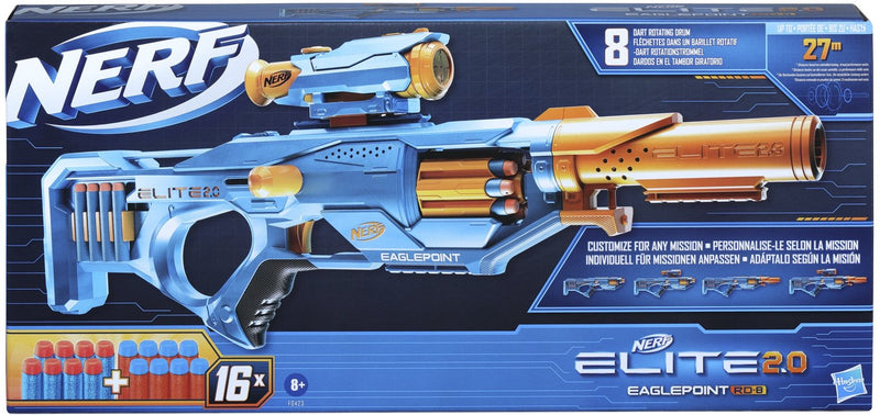 Nerf Nerf 2.0 EaglePoint Rd8 Blaster + 16 fléchettes
