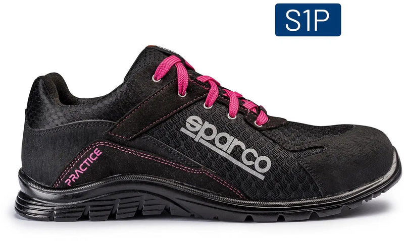Chaussures de sécurité Sparco pratique noir rose
