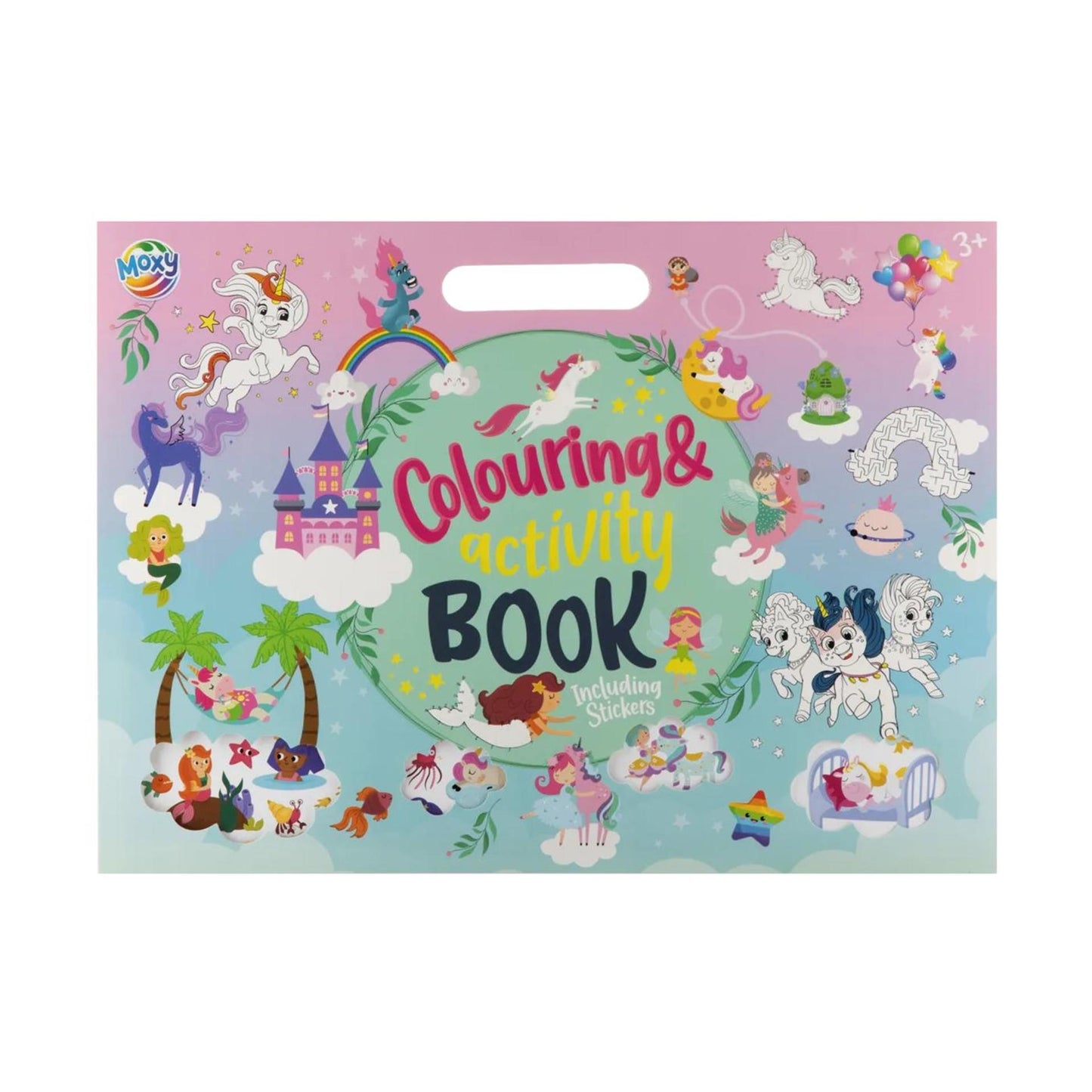 Cahier de coloriage et d'activités Moxy + autocollants