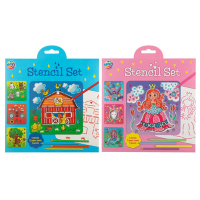 Set de pochoirs Moxy avec 5 crayons