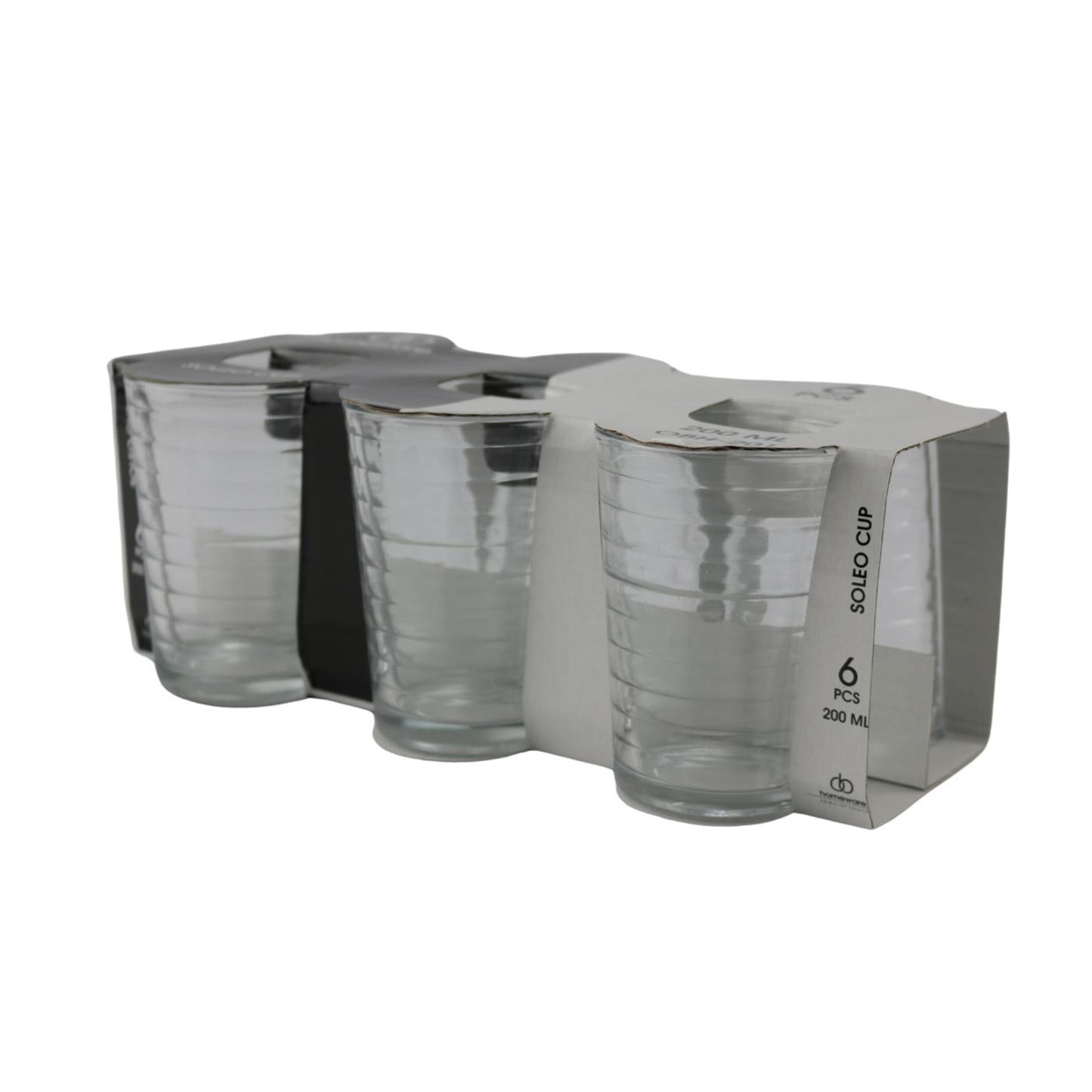 Verre soleo 200ml lot de 6