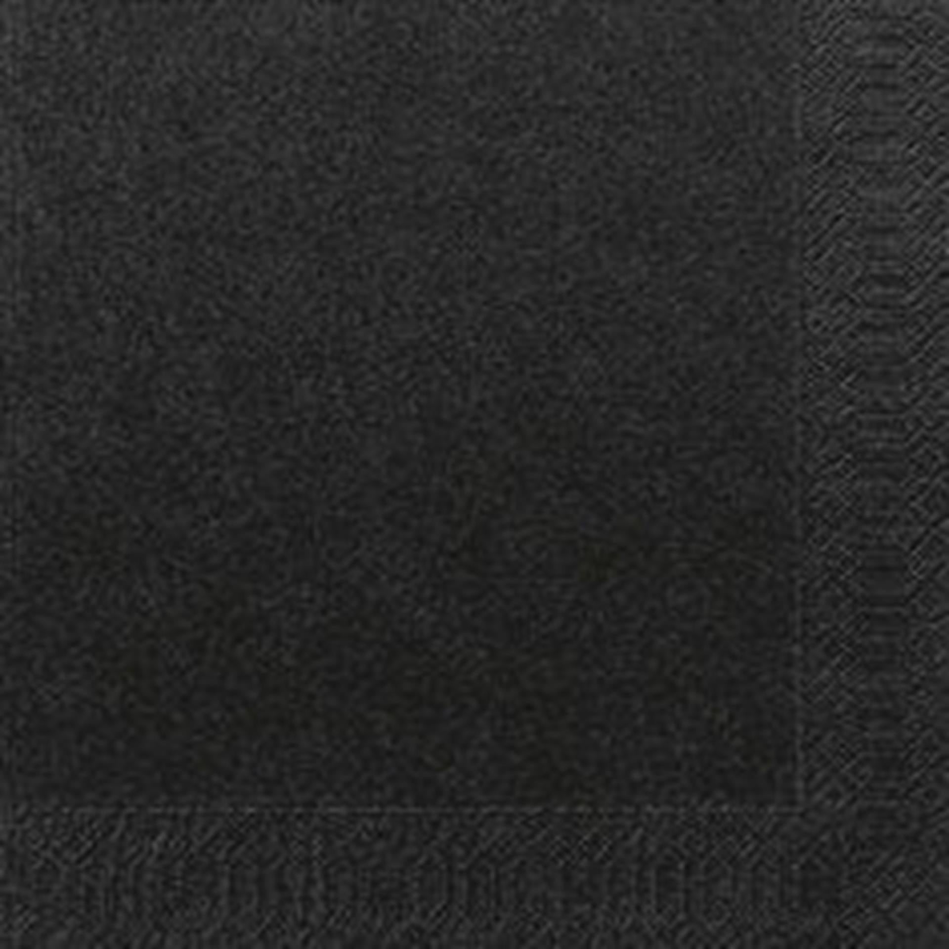 Serviettes Duni noires 33x33cm bio