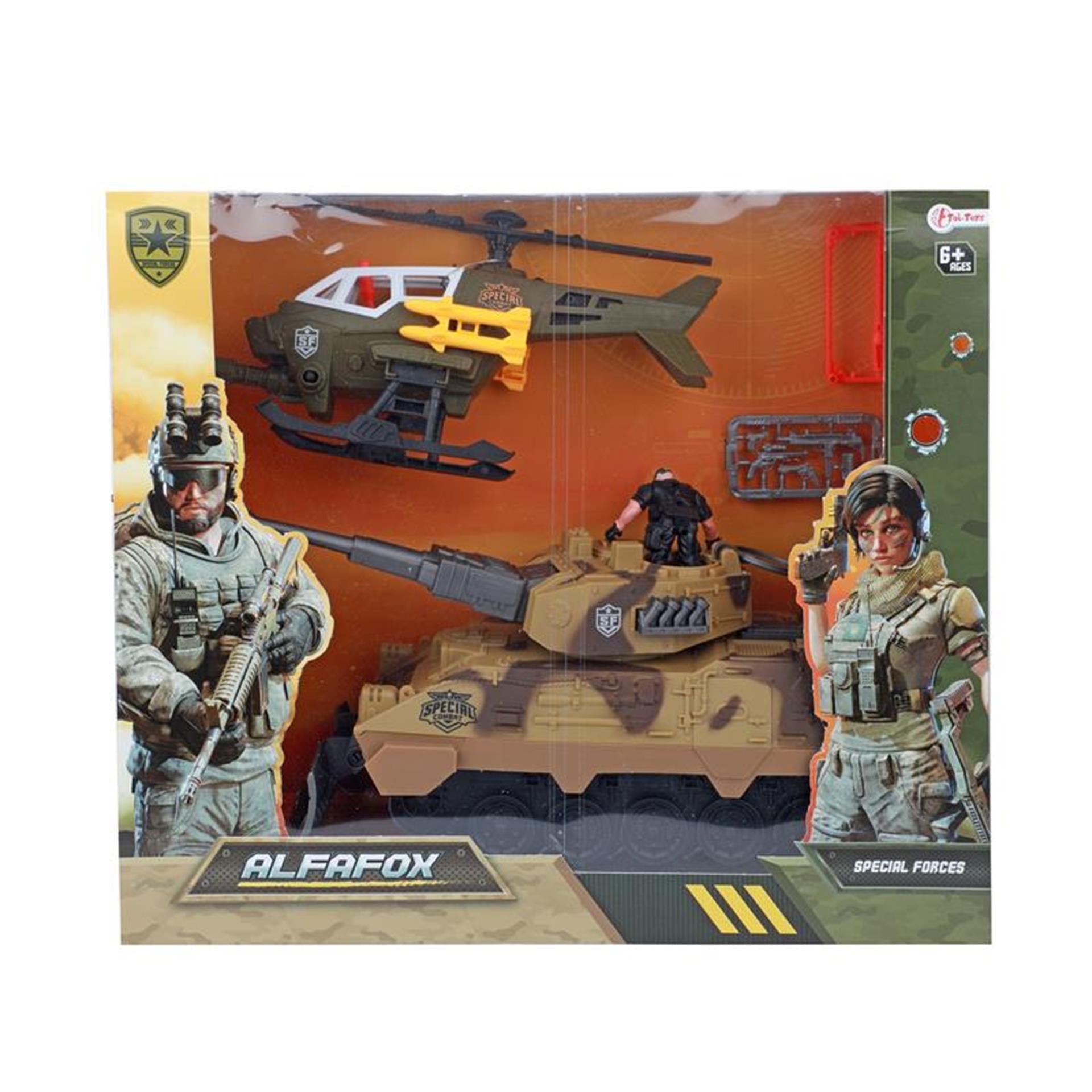 Toi-toys toitoys ensemble de jeu militaire + accessoires
