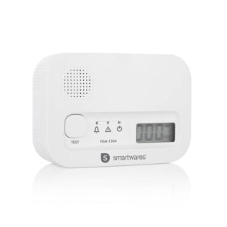 SmartWares FGA-13041 Détecteur de monoxyde de carbone 10 ans Capteur 3 ans Batteries