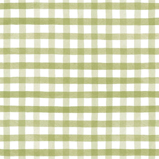Oilcloth PVC 140 cm Gangham Olive