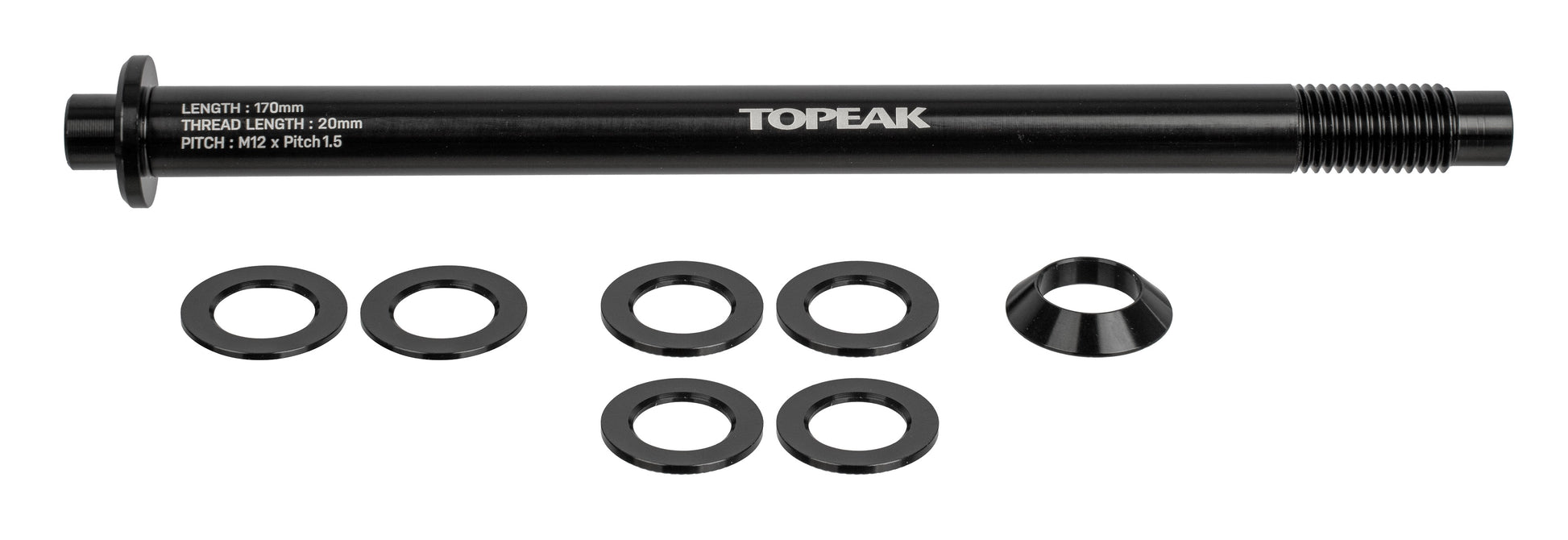 Axe traversant Topeak zi:rak 12 x 1,5 mm