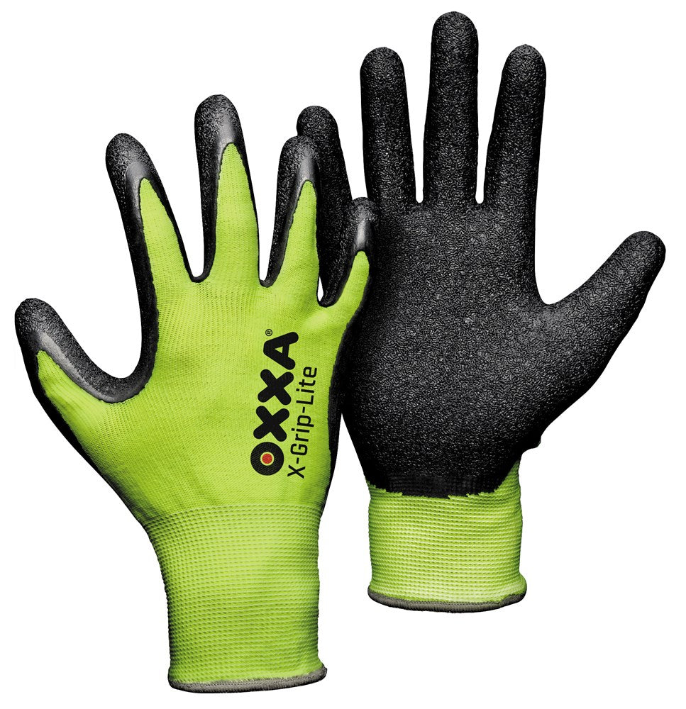 Oxxa x-grip-lite 51-025 gant noir jaune 9 | 12 pièces