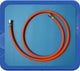 Tuyau propane 150cm 2x3 8 tuyau caoutchouc pivotant (complet)