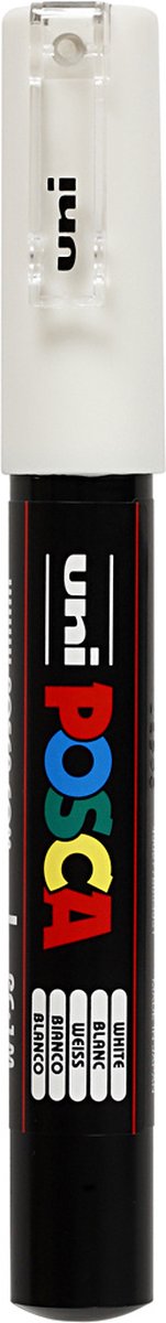 Marqueur Posca Uni-Posca, AFM PC-1M, épaisseur de ligne 0,7 mm, extra-fin, blanc, 1 pièce