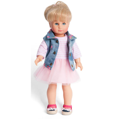 Robe de poupée avec Giletje, 28-35 cm