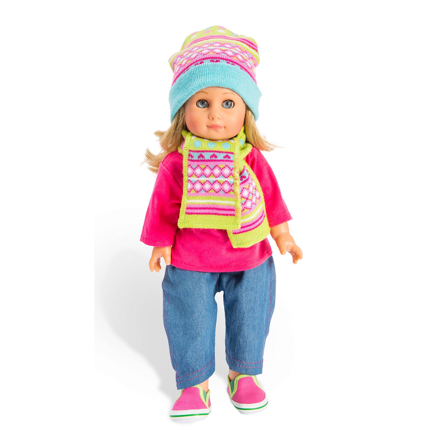 HELSS DOLLS HAT et écharpe, 28-35 cm