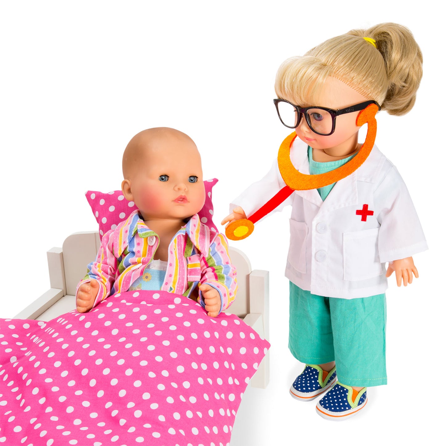 HELSS DOLLS Doctor tenue avec stéthoscope, 28-35 cm