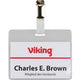 Badges à clip diamètre extérieur 90x60mm 50 pièces