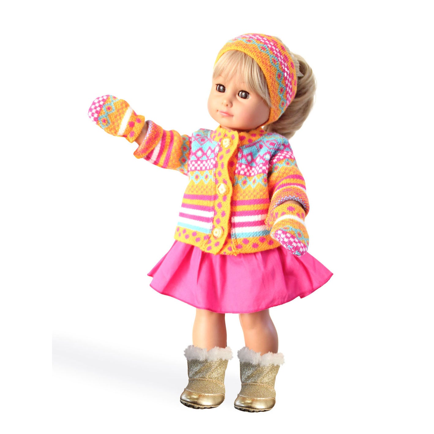 Gilet de poupée avec jupe, 35-45 cm