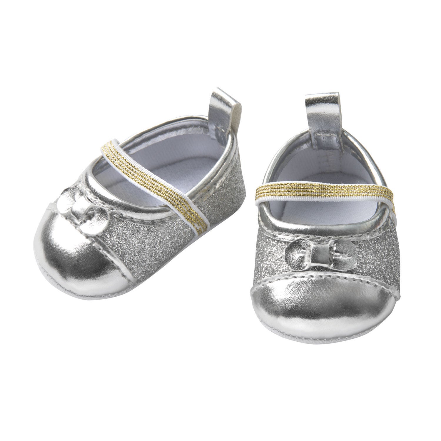 Heless poupée ballerines paillettes - argent, 38-45 cm