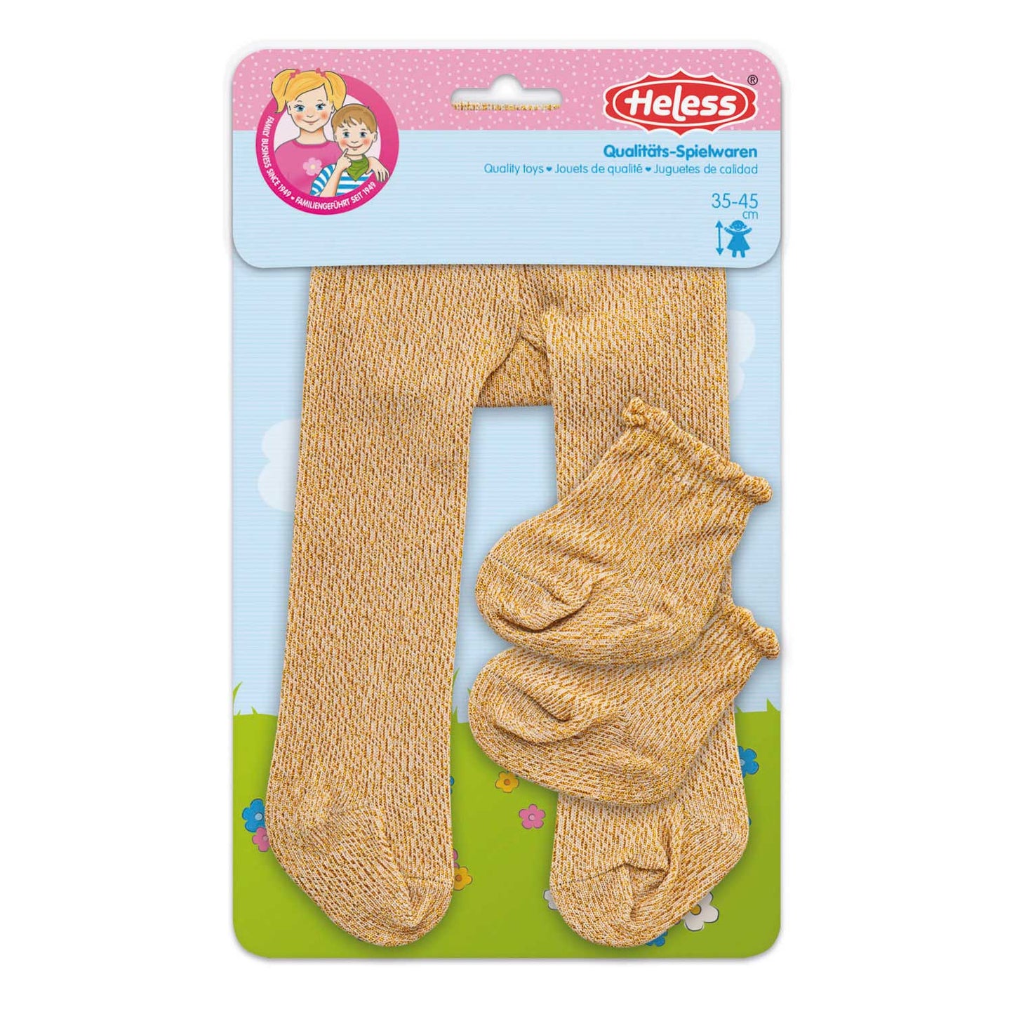 Dollsmaw avec chaussettes - or, 28-35 cm