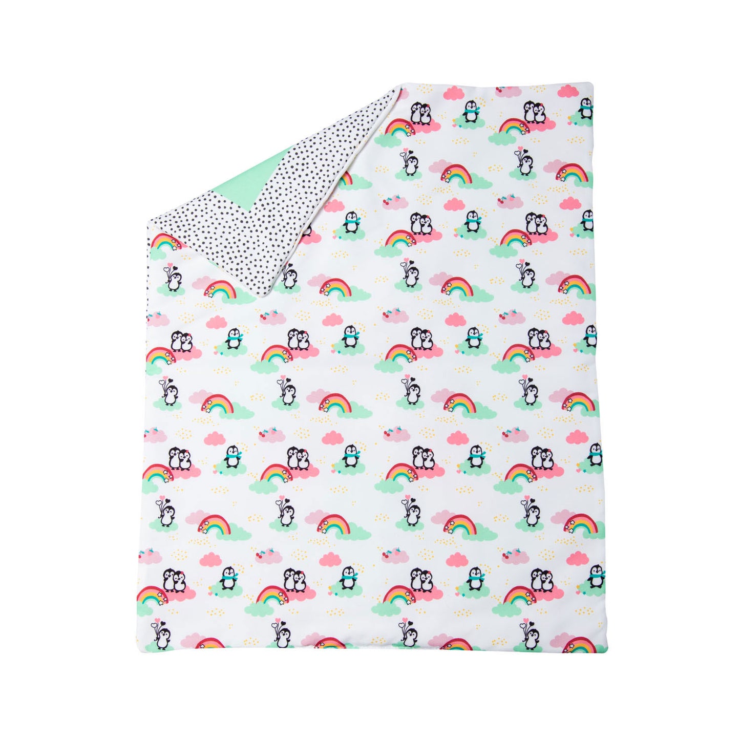 Pengouin de couverture de poupée avec oreiller