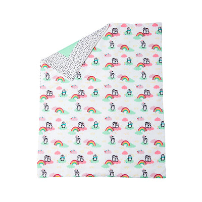 Pengouin de couverture de poupée avec oreiller