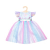 Frais de robe de poupée Heless et licorne avec couronne, 28-35 cm