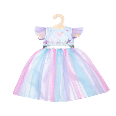 Frais de robe de poupée Heless et licorne avec couronne, 28-35 cm