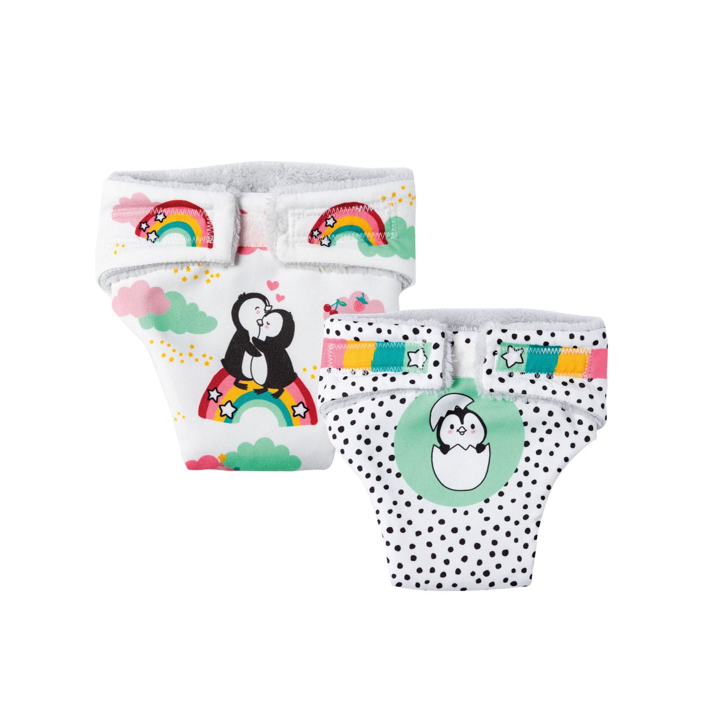 Couches de poupée Penguin 2 pièces, 28-35 cm