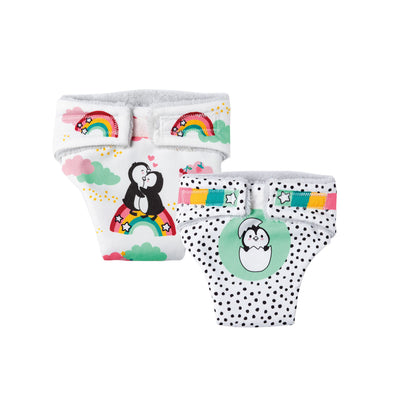 Couches de poupée Penguin 2 pièces, 28-35 cm