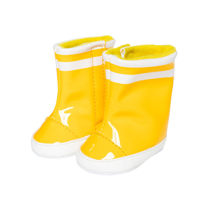 Bottes de pluie de poupées Heless jaunes, 30-34 cm