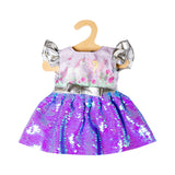 Frais de robe de poupée Heless et licorne avec paillettes et kroon, 35-45 cm - afbeelding 2