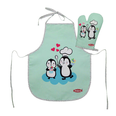 HELSS a réglé le tablier pour enfants et le pingouin de l'Ovenwant
