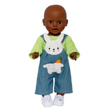 Doup de poupées avec chemise à rayures Bunny Lou, 28-35 cm - afbeelding 5