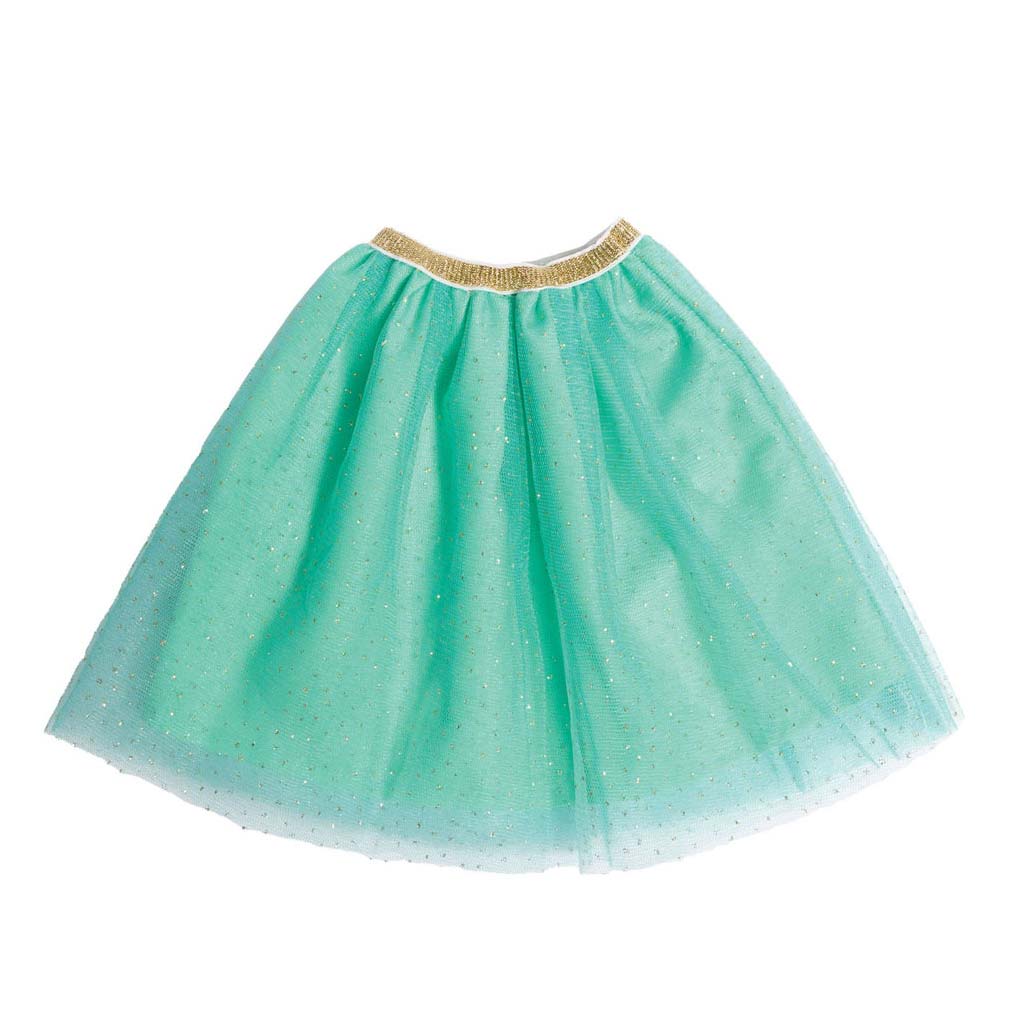 Veste poupée peluche avec jupe, 28-35 cm