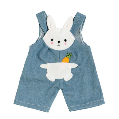 Douchés poupées avec chemise à rayures Bunny Lou, 35-45 cm