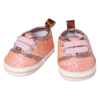 HELSS Doll Shoes Glitter Sneakers Pink, 38-45 cm