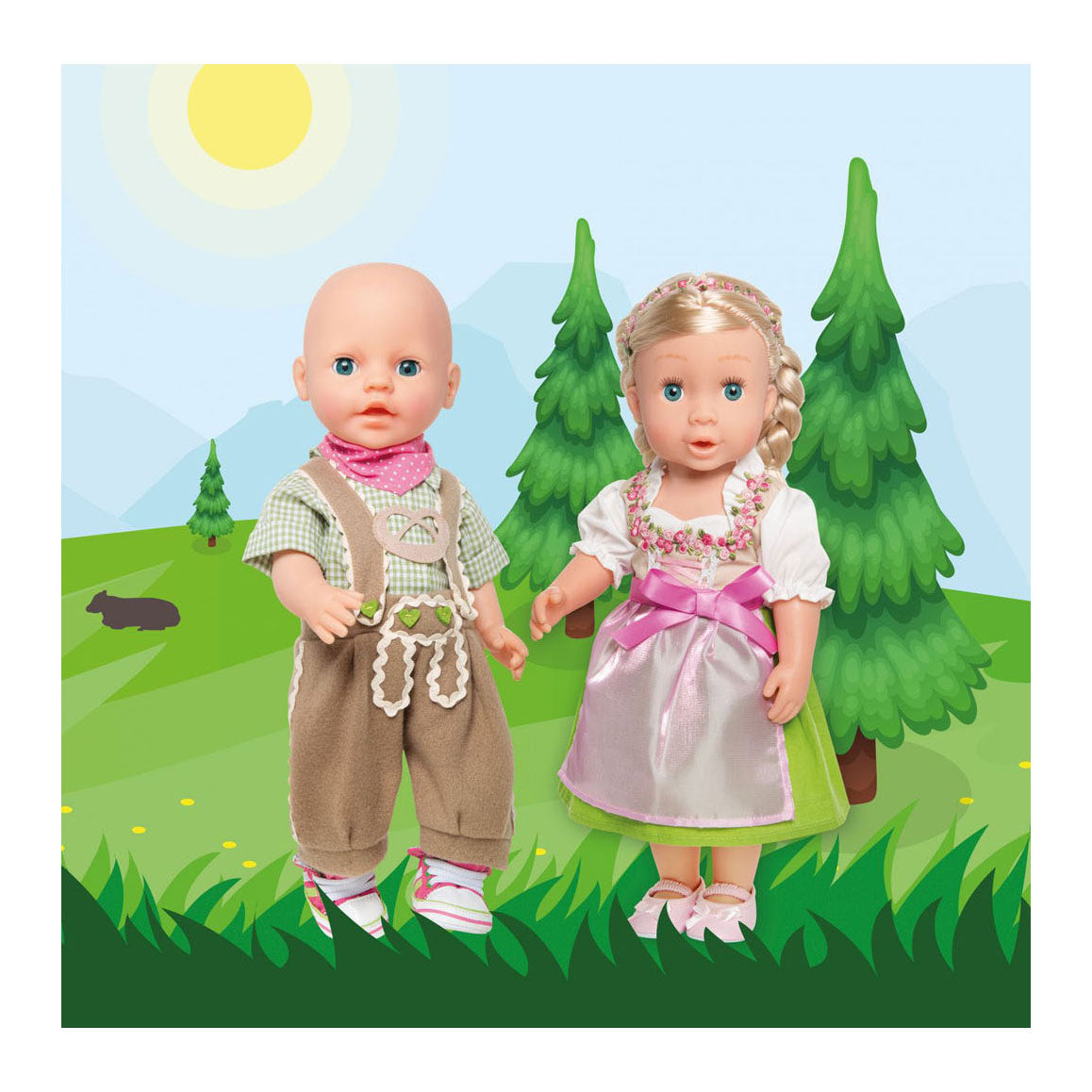 HELSS DOLL ROBE Heidi, 28-35 cm