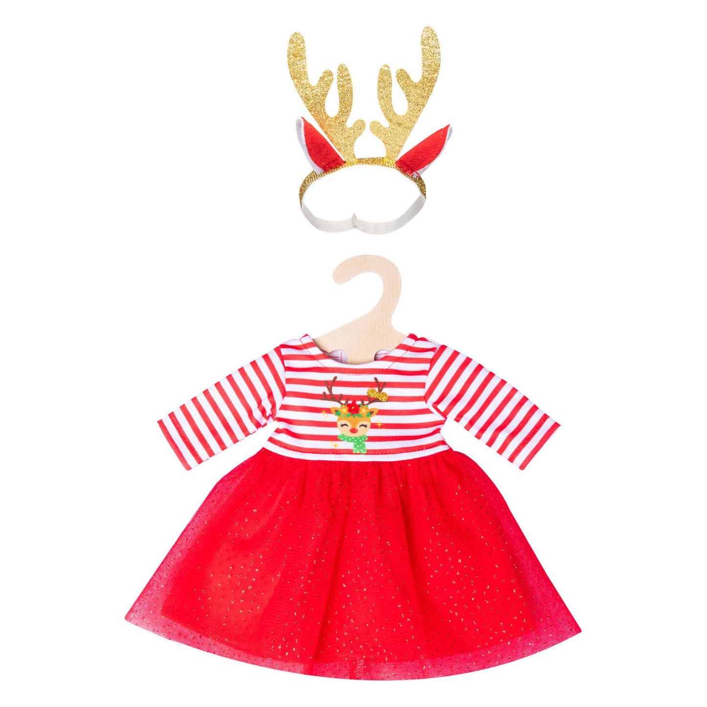Robe de Noël HELESS avec une bande de cheveux rendue, taille 28-35 cm